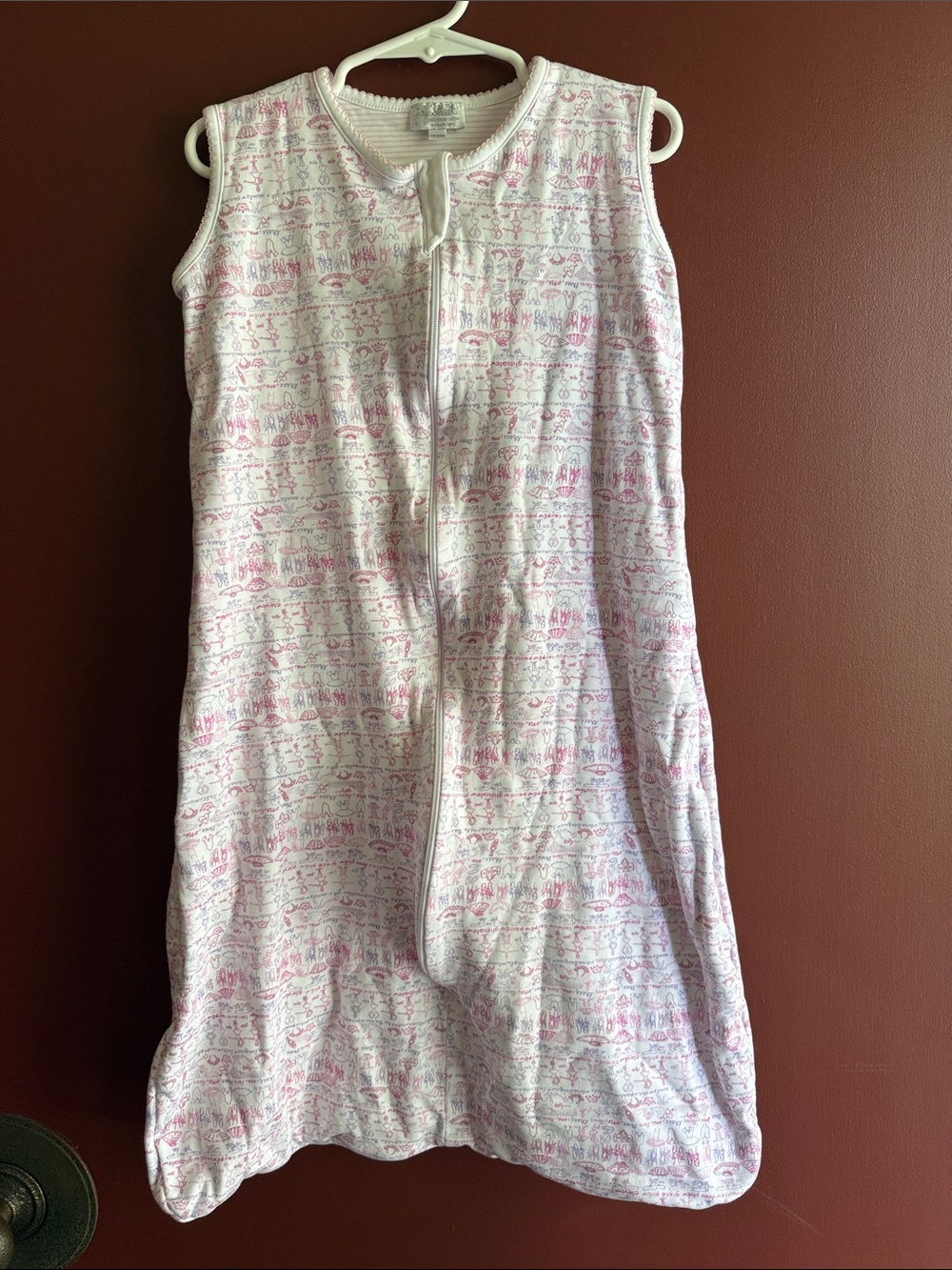 Joy Street Girls Pink Printed Sleeveless Sleep Sack -m